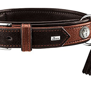 Collar Cody Special, Xl Bison Leather, Cognac/Dark Brown | Hunter