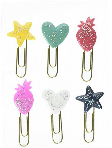 Shimelle 346620 Paper Clips Embellishments, Multicolor