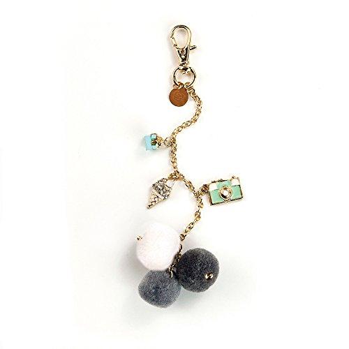 Prima Marketing My Prima Planner Embellishment Key Chain Mpp-Snow and Mint Pom