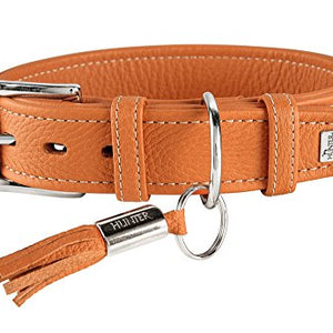 Collar Cannes 50 Orange, Leather | Hunter