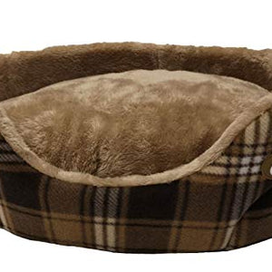 Gor Pets Essence Standard Bed Xlarge 80Cm (32") Brown Check