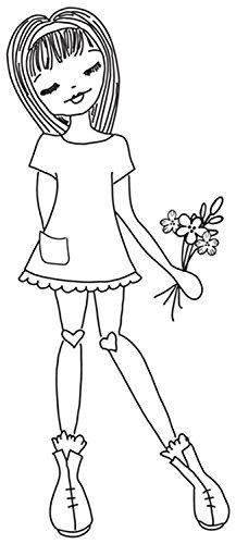 Prima Marketing JN Doll Stamps-Daisy