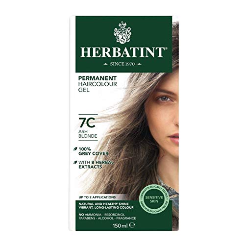 Herbatint 7C Ash Blonde Permanent Herbal Hair Colour Gel 150ml