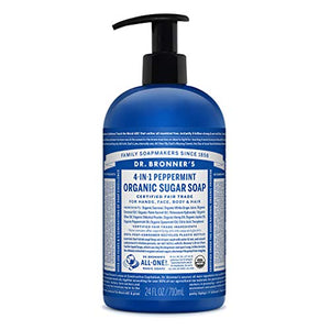 Dr. Bronner's Organic 4-in-1 Shikakai Peppermint Hand Soap