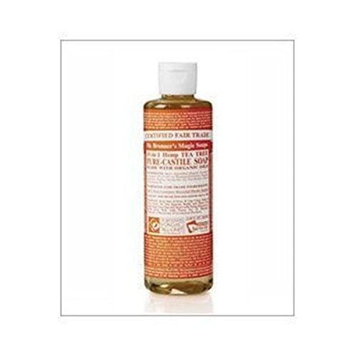 Dr Bronner Tea Tree Castile Liquid Soap 236ml x 6 (Pack of 6)