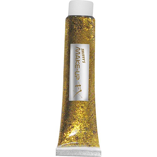 Smiffys Glitter Gel Tube, 20 ml - Gold