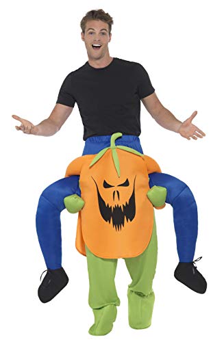 Smiffys 47166 Piggyback Pumpkin Costume, Orange, One Size