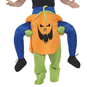 Smiffys 47166 Piggyback Pumpkin Costume, Orange, One Size