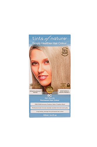Tints of Nature Organic 8C Ash Blonde Permanent Hair Colour 130ml