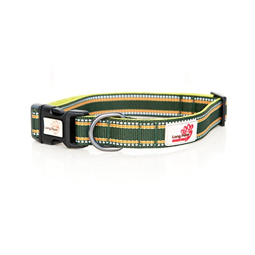 Long Paws Comfort Collection Collar Extra Small Green