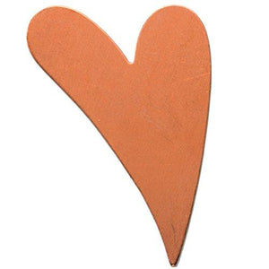 Sizzix 661775 3 Piece 1-7/8 Swirly Heart Copper Metal Blanks