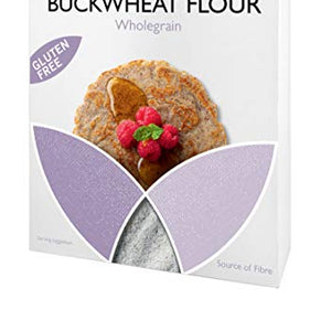 Clearspring Organic Gluten Free Buckwheat Flour, 380g (Pack of 4)
