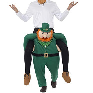 Smiffys 49670 Piggyback Paddy's Leprechaun Costume, Green, One Size