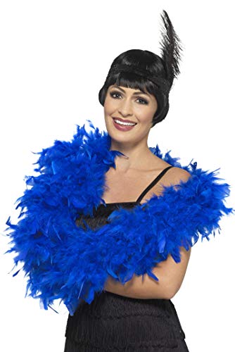 Smiffys 45136 Deluxe Boa, Blue, One Size