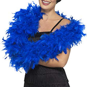 Smiffys 45136 Deluxe Boa, Blue, One Size