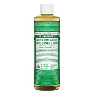Dr. Bronner's Organic Almond Pure-Castile Liquid Soap, 473 ml
