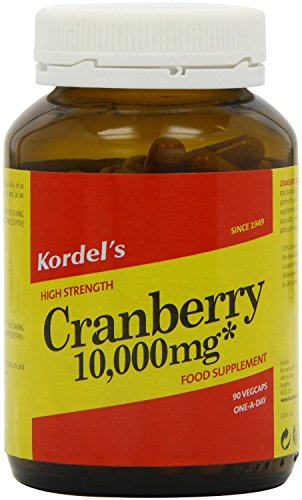 Kordels High Strength Cranberry 10,000mg - 90 Veg Caps (PACK OF 2)