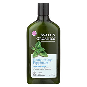 Conditioner, Strengthening Peppermint, 11 fl oz (325 ml) - Avalon Organics