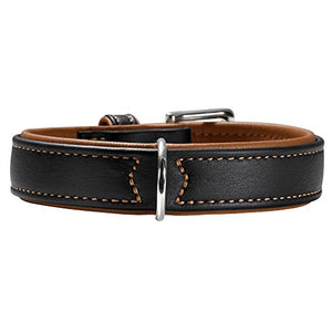 Collar Canadian Elk Nickel 35 Elkskin Black/Elkskin Cognac, 24-30 Cm | Hunter
