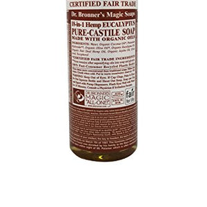 DR BRONNER SOAP LIQ EUCALYPTIS ORG, 8 OZ