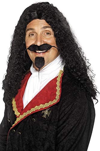 Smiffys Musketeer Wig - Black