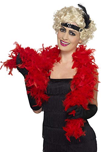 Smiffys 50 g/150 cm Boa Feather - Red