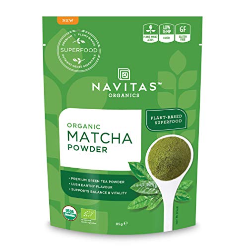 Navitas Organics Matcha Powder, Premium Culinary Grade, 85 g Bag, Organic, Gluten-Free