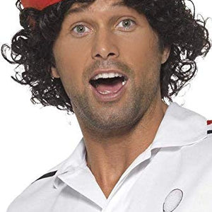 Smiffys Eighties Tennis Player Wig with Headband