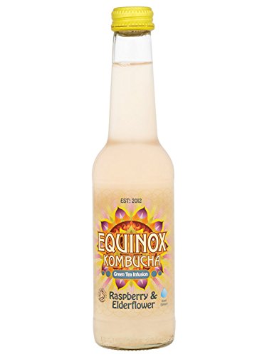 Equinox Kombucha Green Tea Infusion Raspberry & Elderflower 275ml
