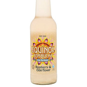 Equinox Kombucha Green Tea Infusion Raspberry & Elderflower 275ml