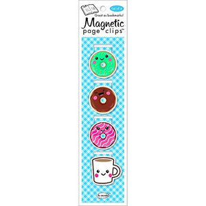 Re-marks Donuts And Coffee Magnetic Page Clips, Pack of 4 (43344902)