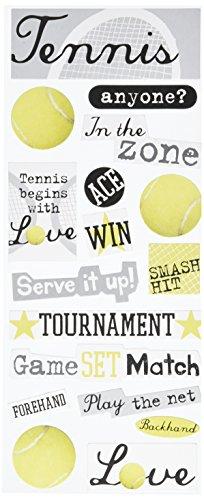 Self-Adhesive Designer Chipboard, Tennis