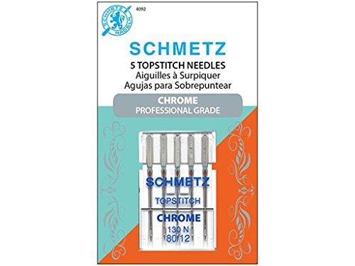 Schmetz SCH4092 Topstitch Size 80/12 Needle Chrome Topstitch