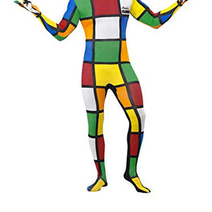 Smiffys Officially Licensed Rubik's Cube Second Skin Costume
