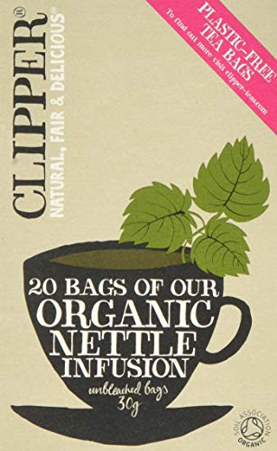 Clipper Organic Nettle Herbal Infusion 20 Teabags (Pack of 6, Total 120 Teabags)