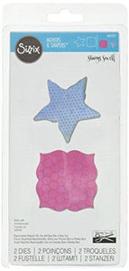 Sizzix Movers and Shapers Magnetic Die Set, Label and Starfish by Sharyn Sowell (2 Pack)