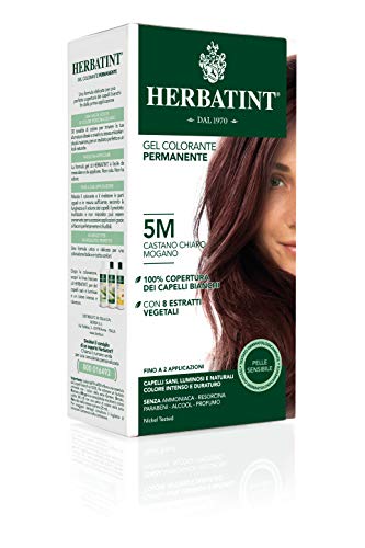 Herbatint Permanent Herbal Hair Colour Gel, 5M Light Mahogany Chestnut, 150 ml