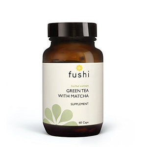 Fushi Green Tea Extract With Matcha Capsules (500mg High Strength), 60 Caps | Fresh-Ground Whole Food | 95% `Polyphenols | Best for Weight Loss, Energy & Brain Function | Vegan | Made in UK