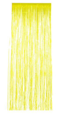 Smiffys 48323 Shimmer Curtain, Yellow, One Size