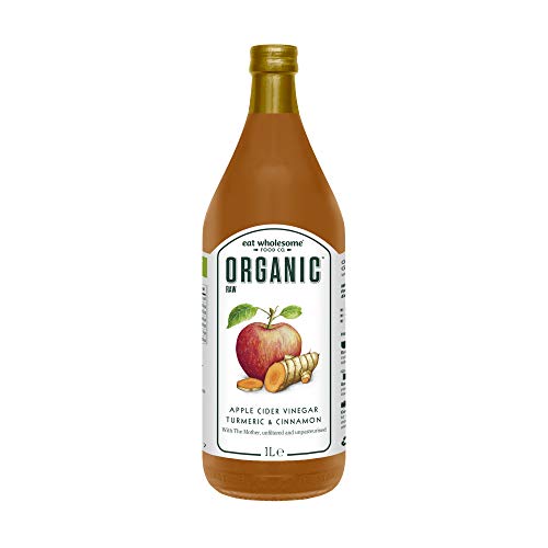 Eat Wholesome Organic Raw Apple Fire Cider Vinegar with Turmeric & Cinnamon, 1L