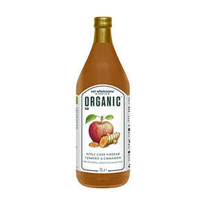 Eat Wholesome Organic Raw Apple Fire Cider Vinegar with Turmeric & Cinnamon, 1L
