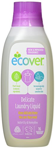 Ecover Delicate Laundry Liquid New Waterlily & Honeydew Fragrance 750 ml (Pack of 2)