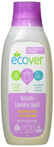 Ecover Delicate Laundry Liquid New Waterlily & Honeydew Fragrance 750 ml (Pack of 2)