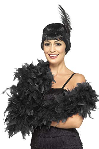 Smiffys 80 g Boa, Deluxe - Black