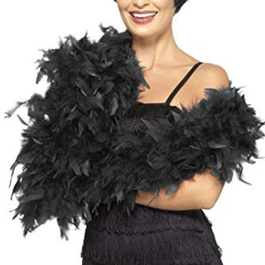 Smiffys 80 g Boa, Deluxe - Black