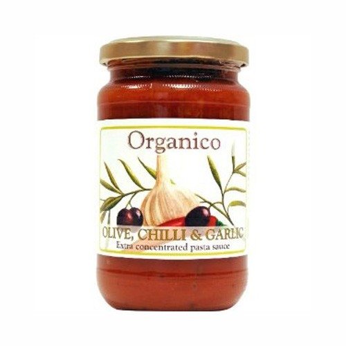 Organico Olive Chilli Garlic Sauce 360g x 4 (Pack of 4)