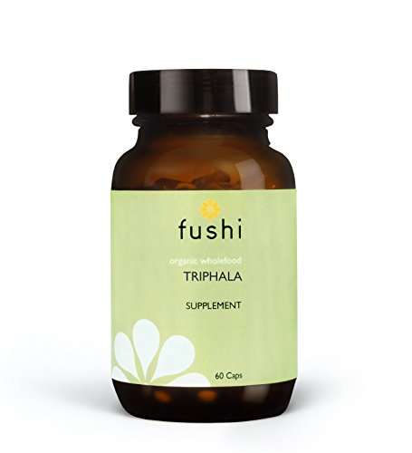 Fushi Organic Triphala Capsules, 60 Caps | Fresh-Ground Whole Food | Body Tonic, Cleansing & Detoxifying the system, Regulating Digestive System | Ayurvedic Medicine| Ethical & Vegan |Made in the UK