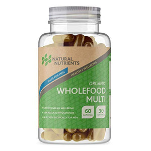 Natural Nutrients Organic Male Wholefood Multivitamin 60 Capsules