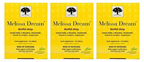 Multibuy 3x New Nordic™ Melissa Dream Restful Sleep - 40 Tabs