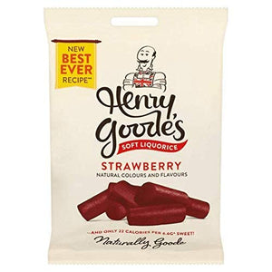 Henry Goode's Soft Liquorice Strawberry, 200 g